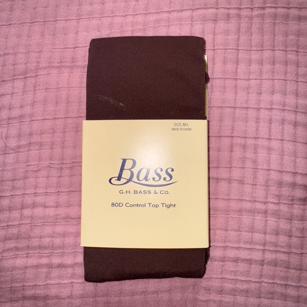 NWT “Bass” 80D Brown Tights